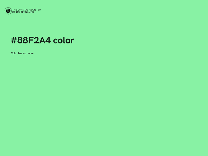 #88F2A4 color image