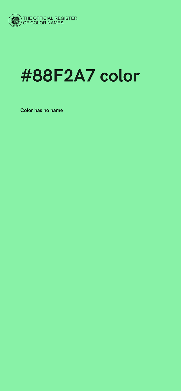 #88F2A7 color image