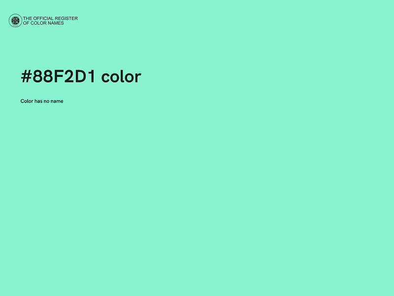 #88F2D1 color image