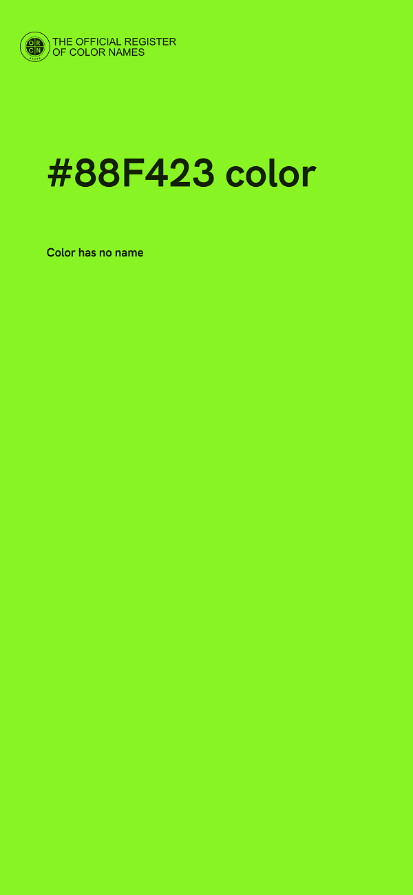 #88F423 color image