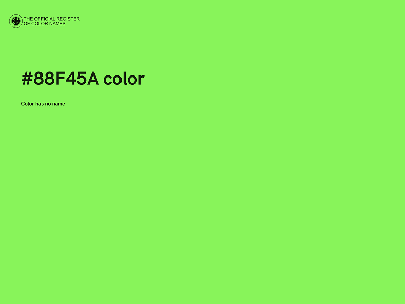 #88F45A color image