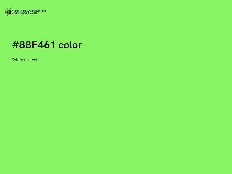 #88F461 color image