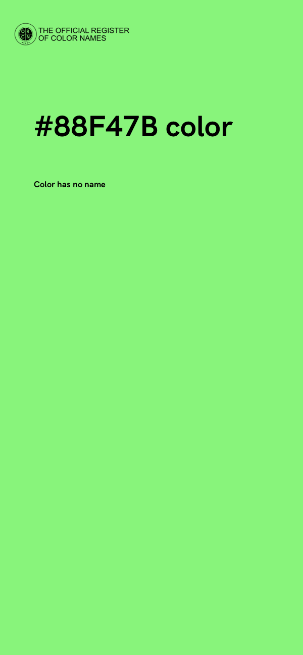 #88F47B color image