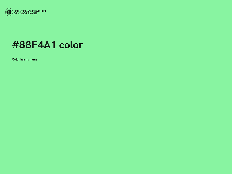 #88F4A1 color image