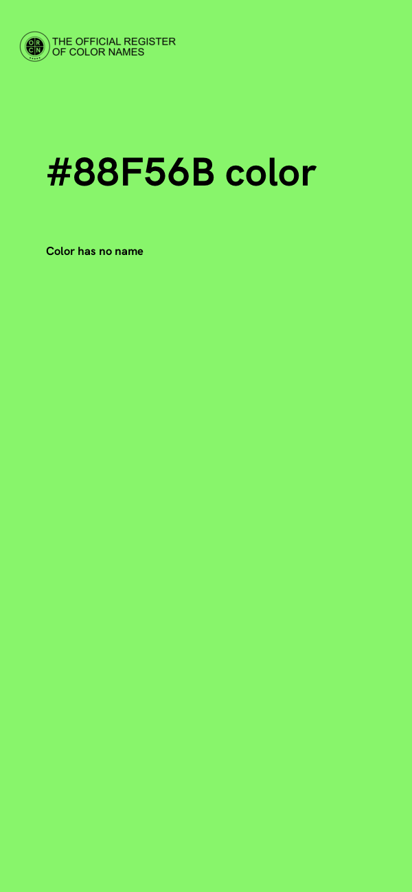 #88F56B color image