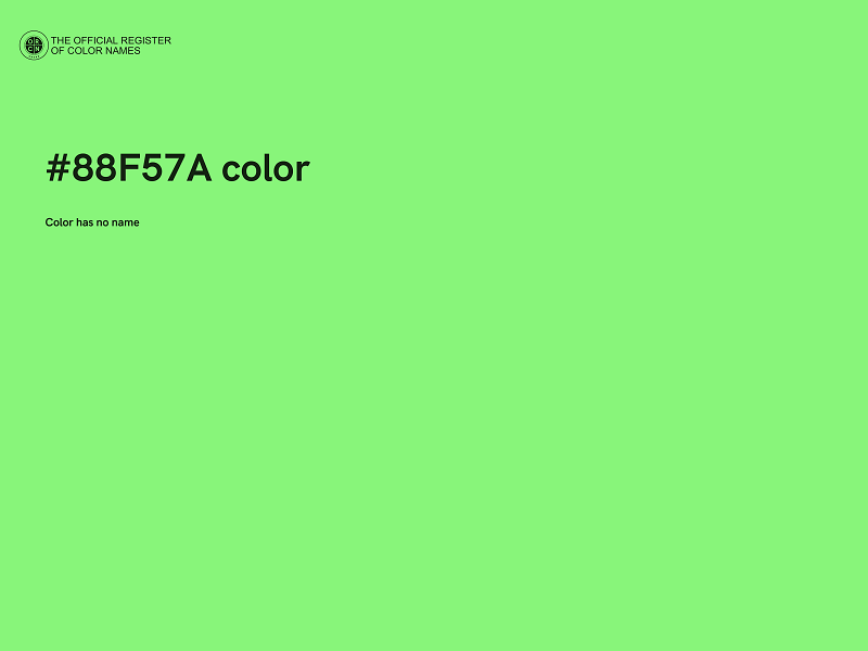 #88F57A color image