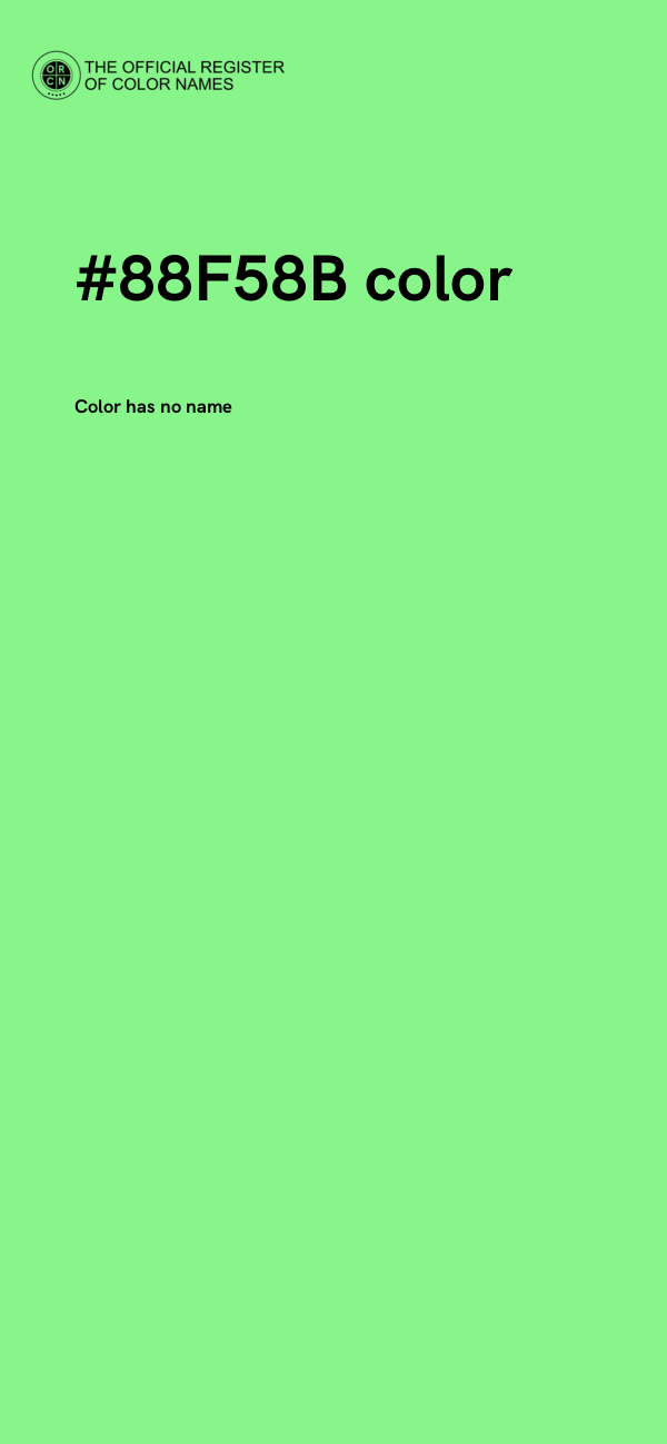 #88F58B color image