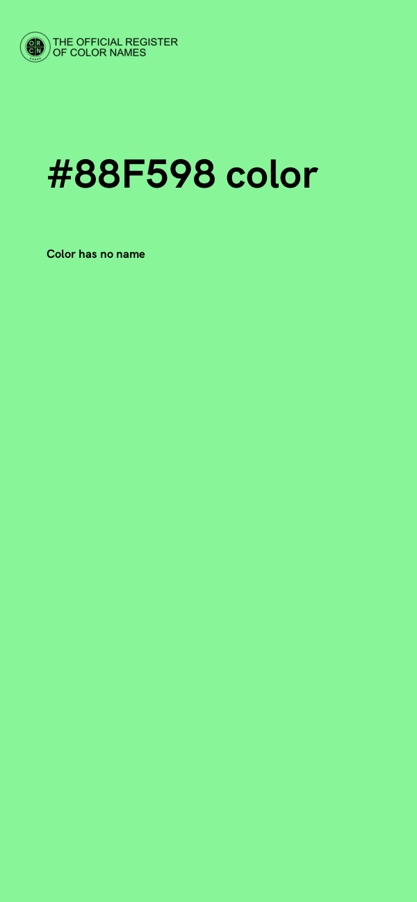 #88F598 color image