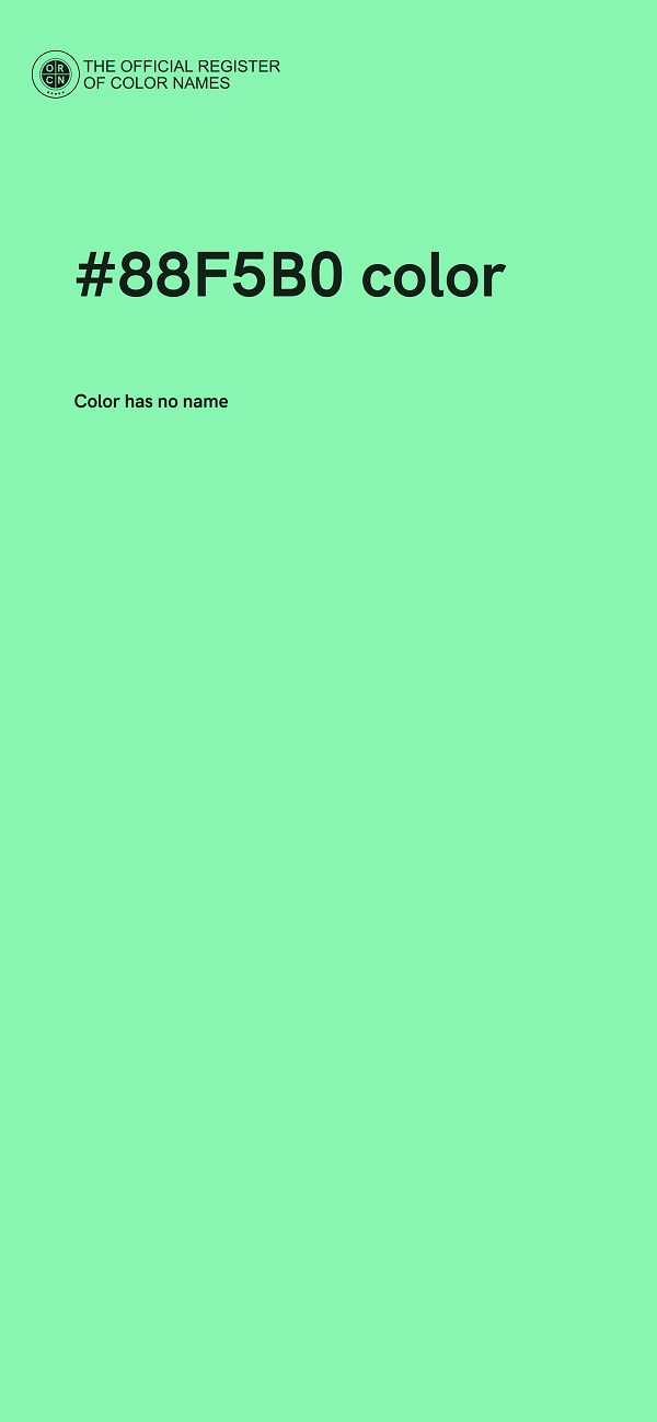 #88F5B0 color image