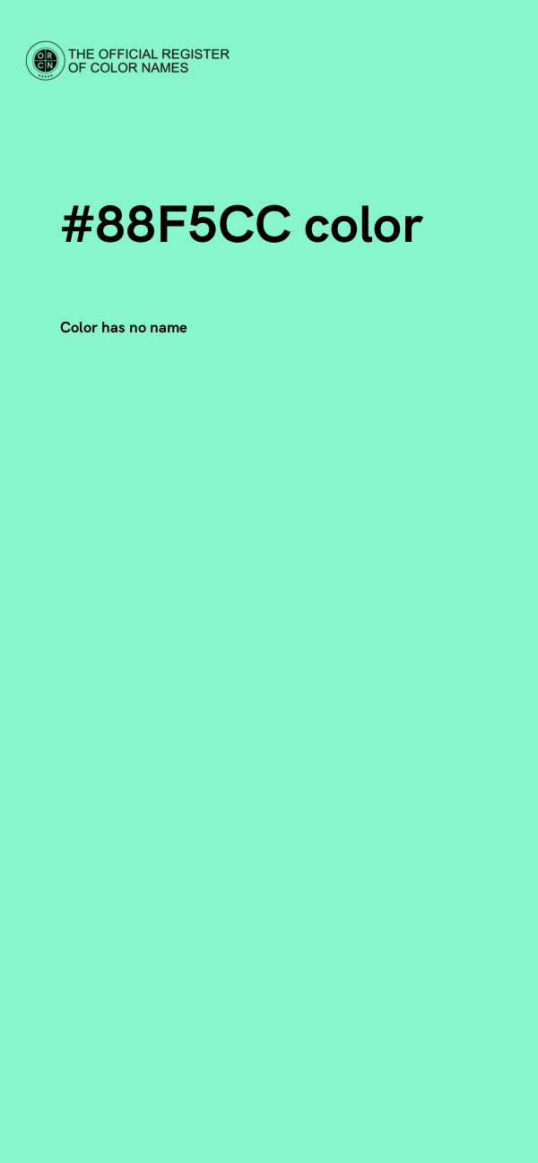 #88F5CC color image