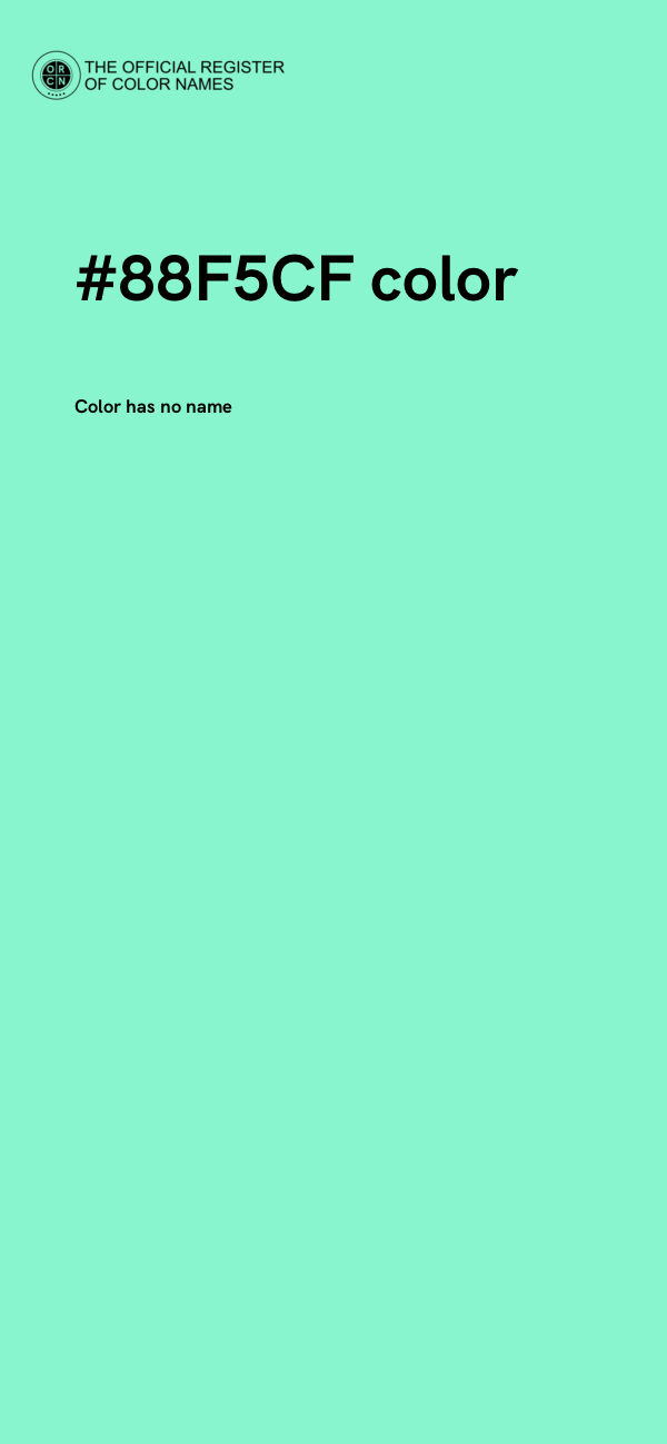 #88F5CF color image