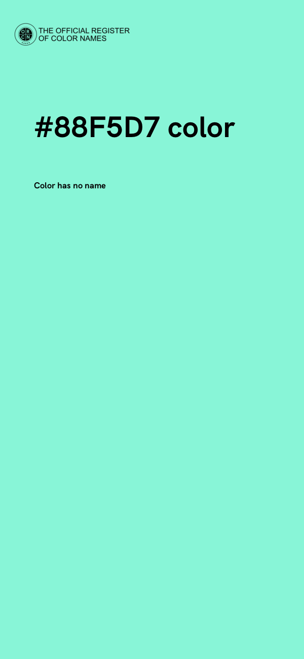 #88F5D7 color image