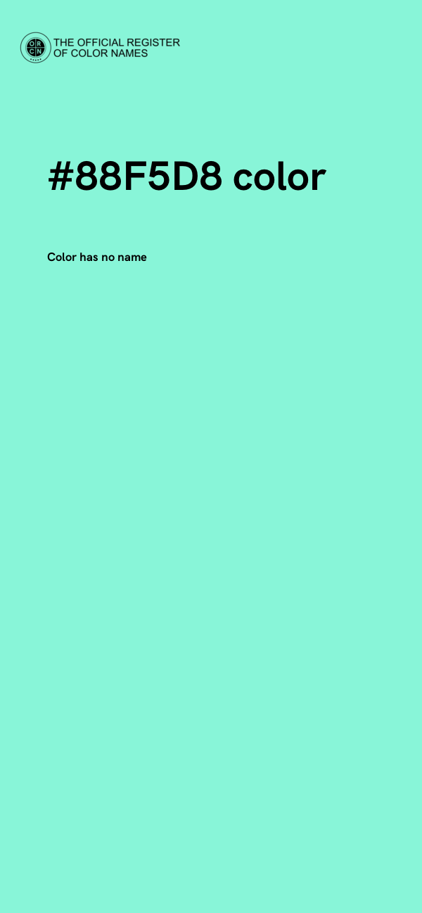 #88F5D8 color image