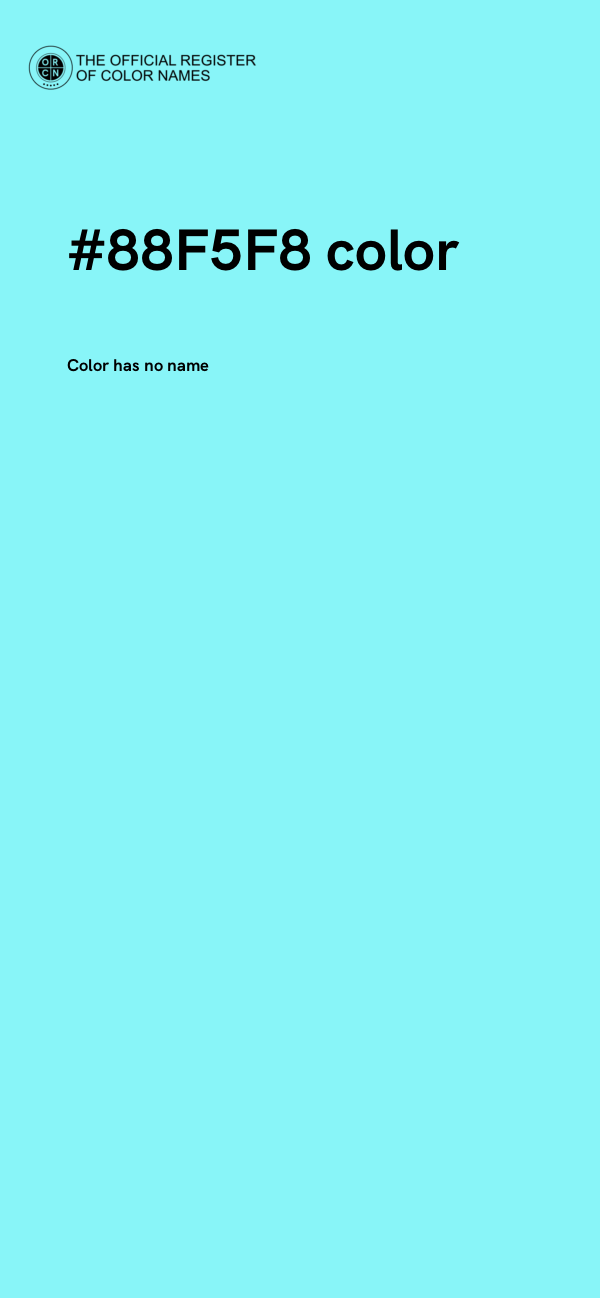 #88F5F8 color image