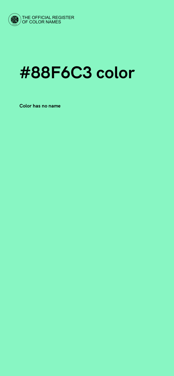 #88F6C3 color image