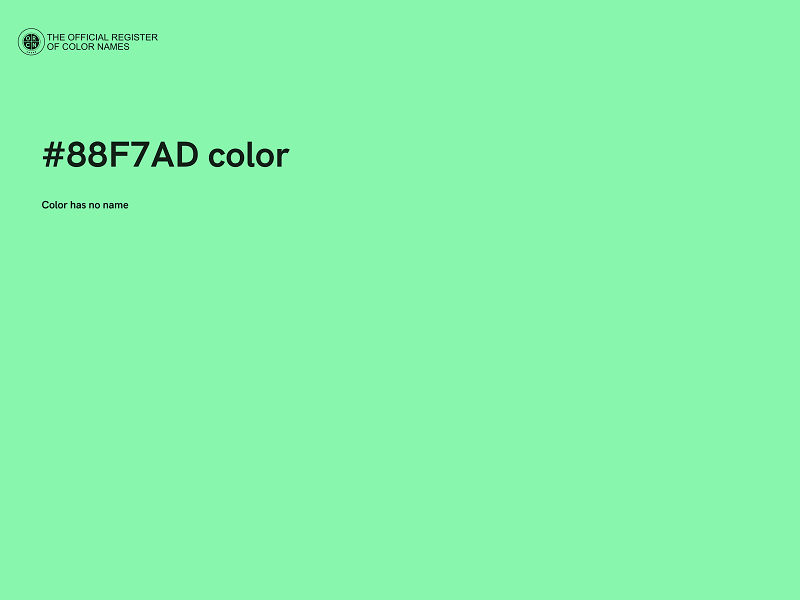 #88F7AD color image