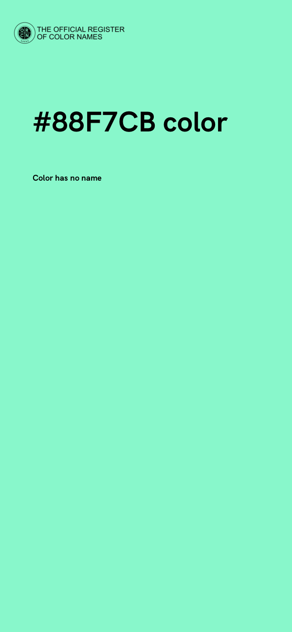 #88F7CB color image