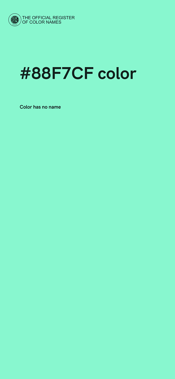 #88F7CF color image