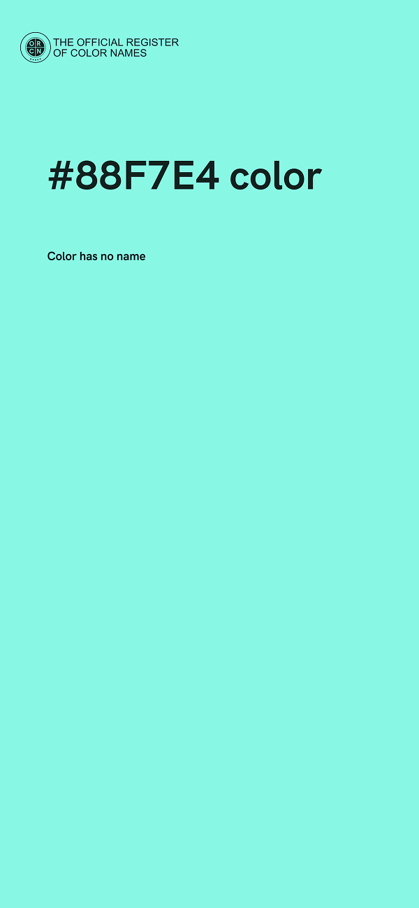 #88F7E4 color image