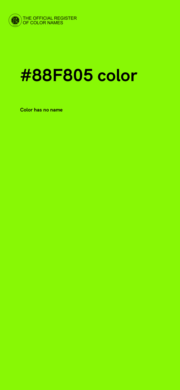 #88F805 color image