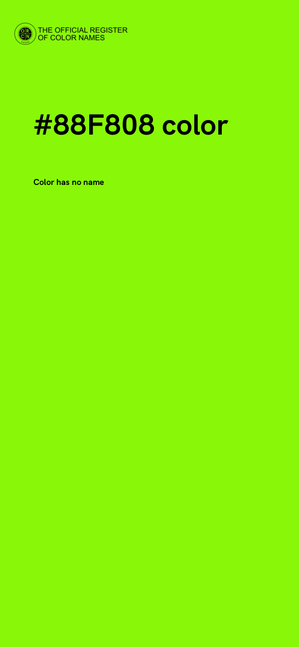#88F808 color image