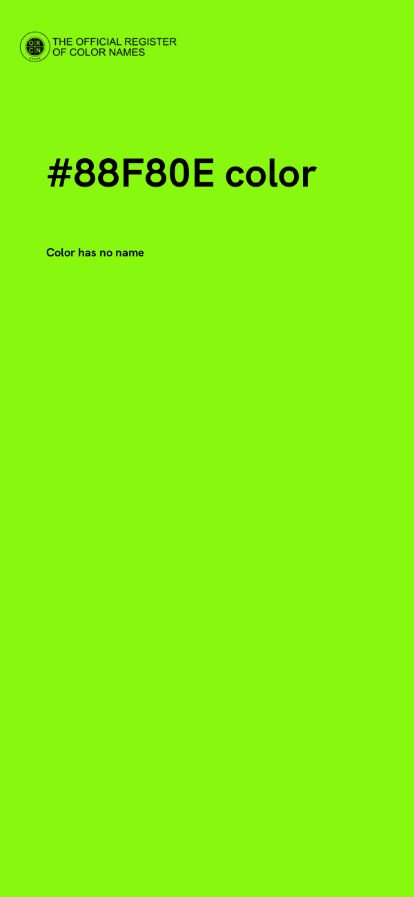 #88F80E color image