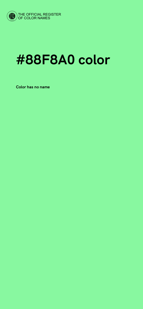 #88F8A0 color image