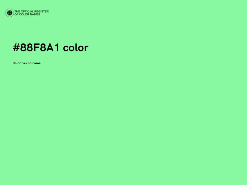 #88F8A1 color image