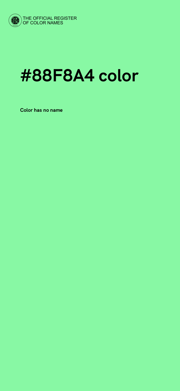 #88F8A4 color image