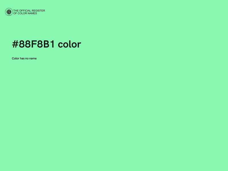 #88F8B1 color image