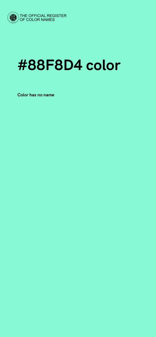 #88F8D4 color image