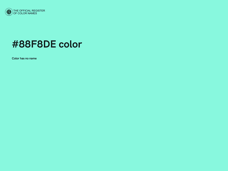 #88F8DE color image