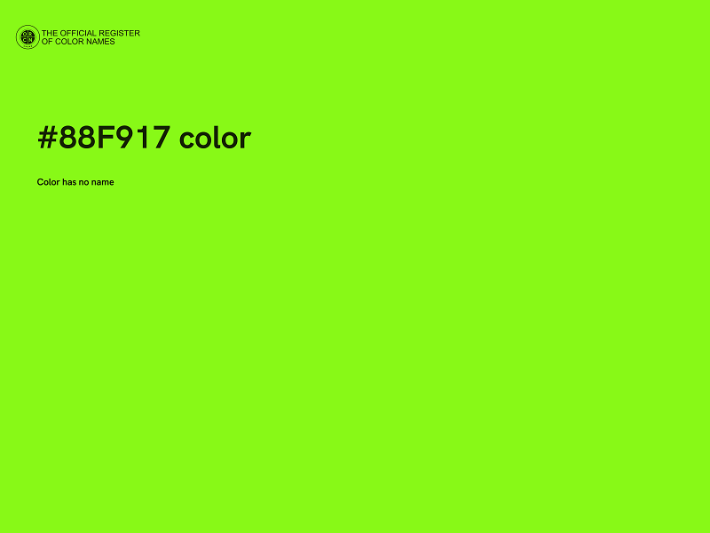 #88F917 color image