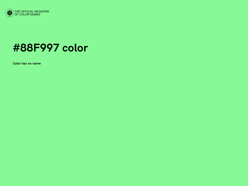 #88F997 color image