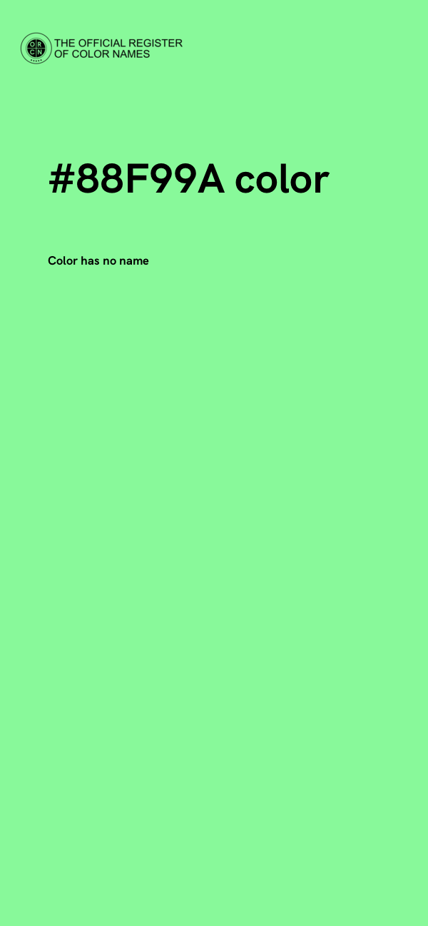 #88F99A color image