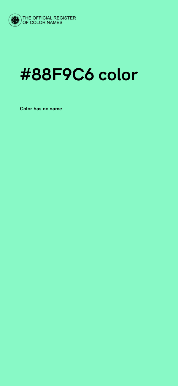 #88F9C6 color image