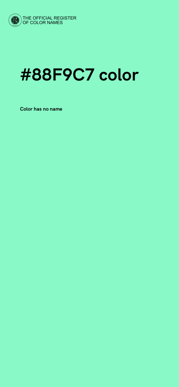#88F9C7 color image