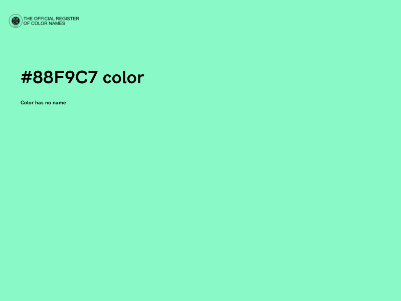 #88F9C7 color image