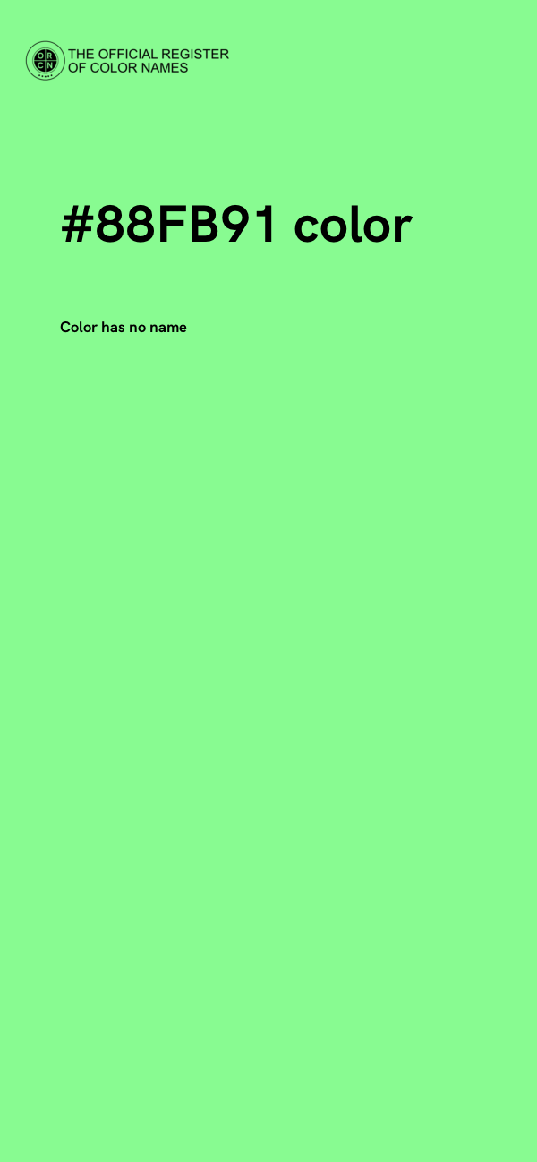 #88FB91 color image