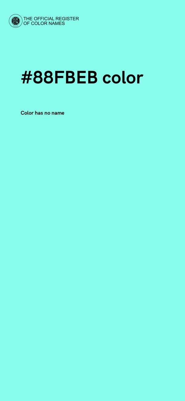 #88FBEB color image