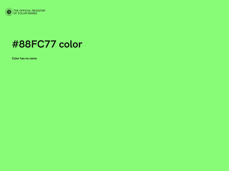 #88FC77 color image