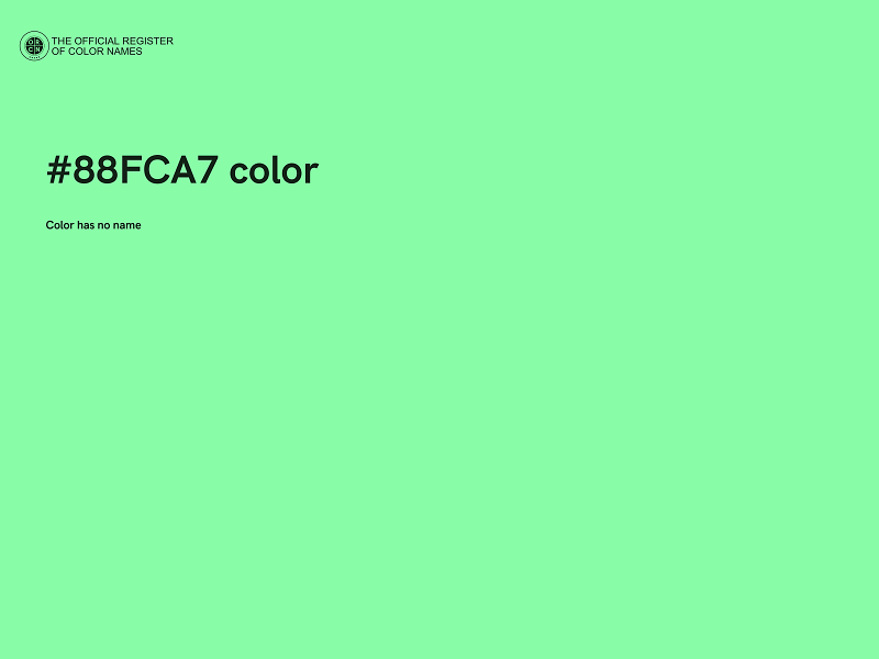 #88FCA7 color image