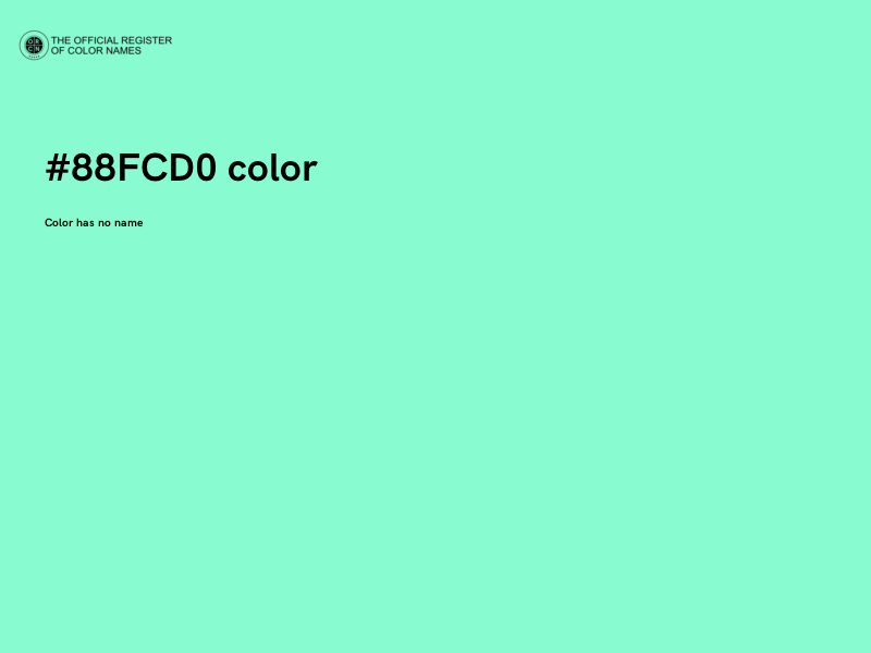 #88FCD0 color image