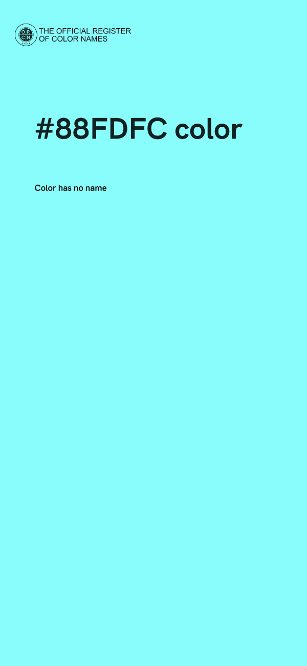 #88FDFC color image