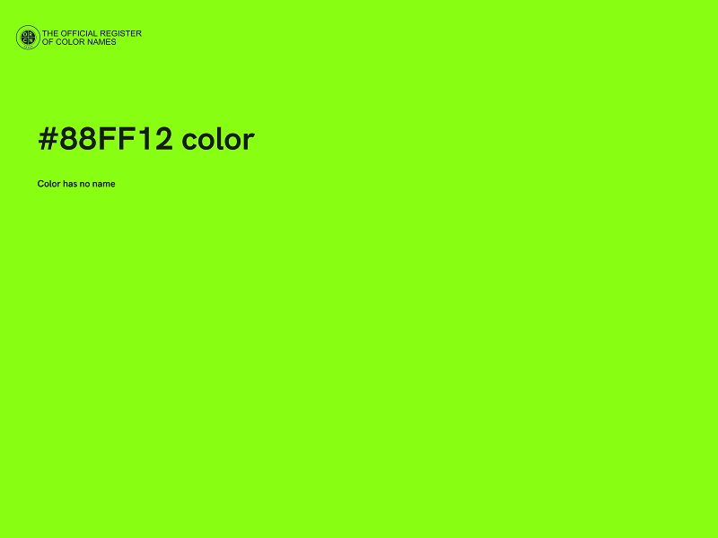 #88FF12 color image