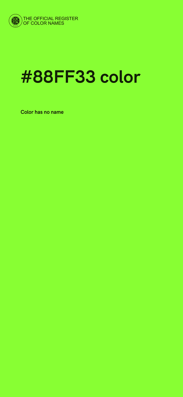 #88FF33 color image