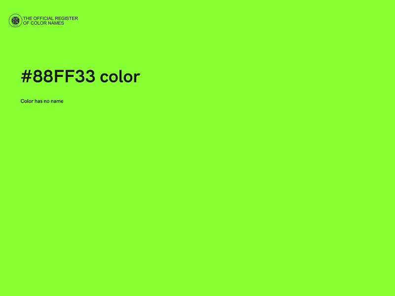 #88FF33 color image