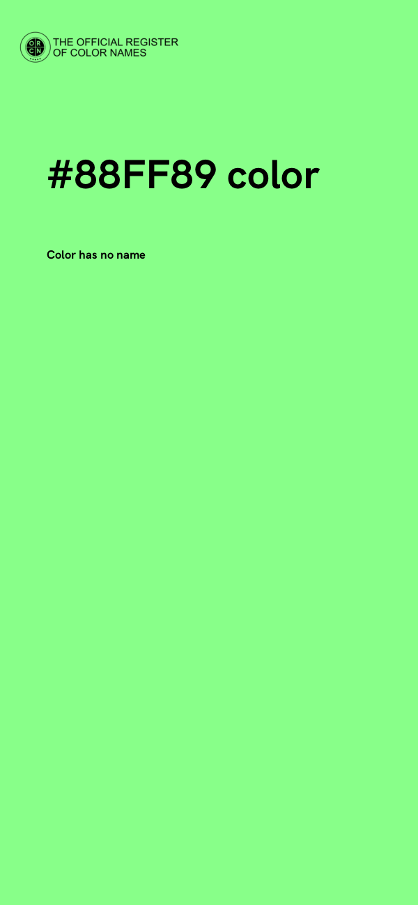 #88FF89 color image