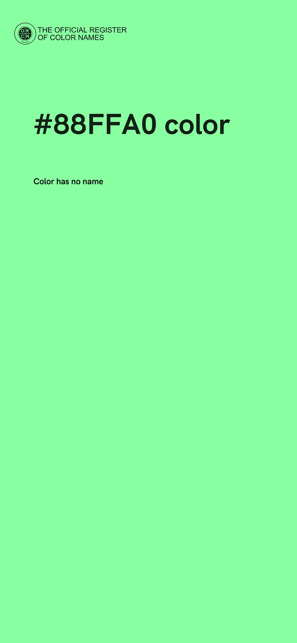 #88FFA0 color image