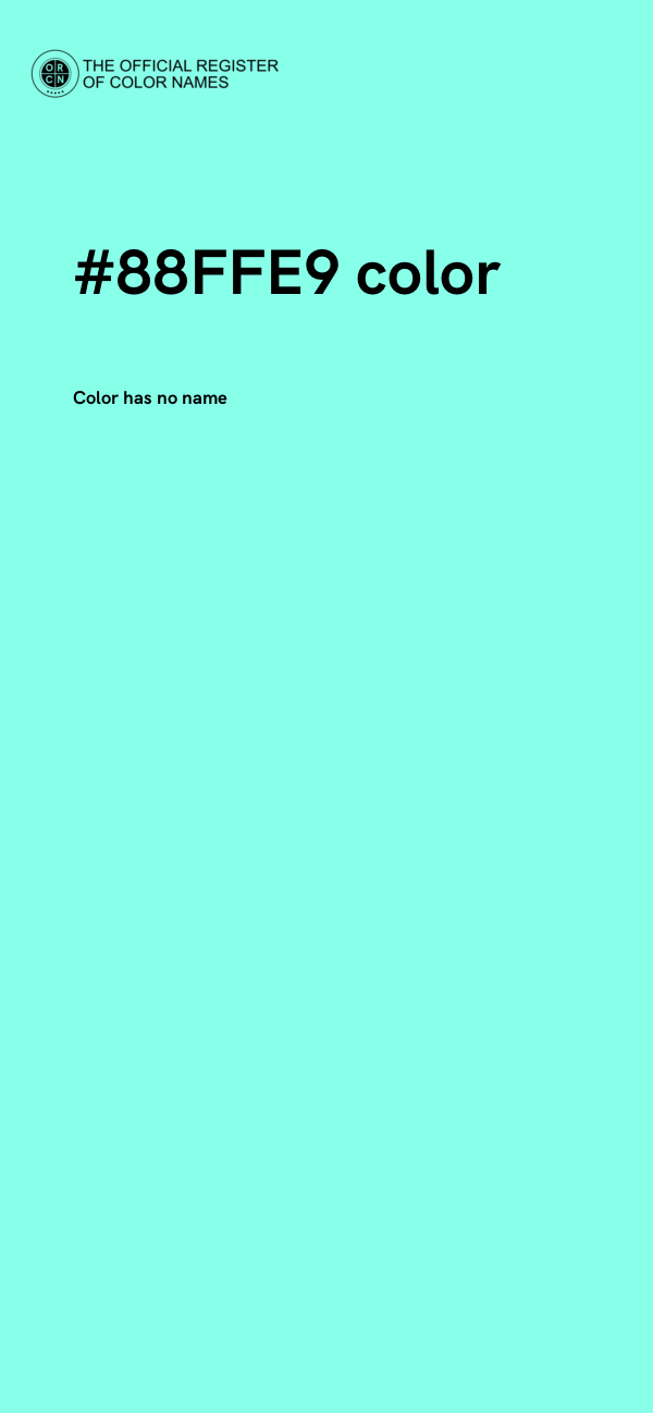 #88FFE9 color image